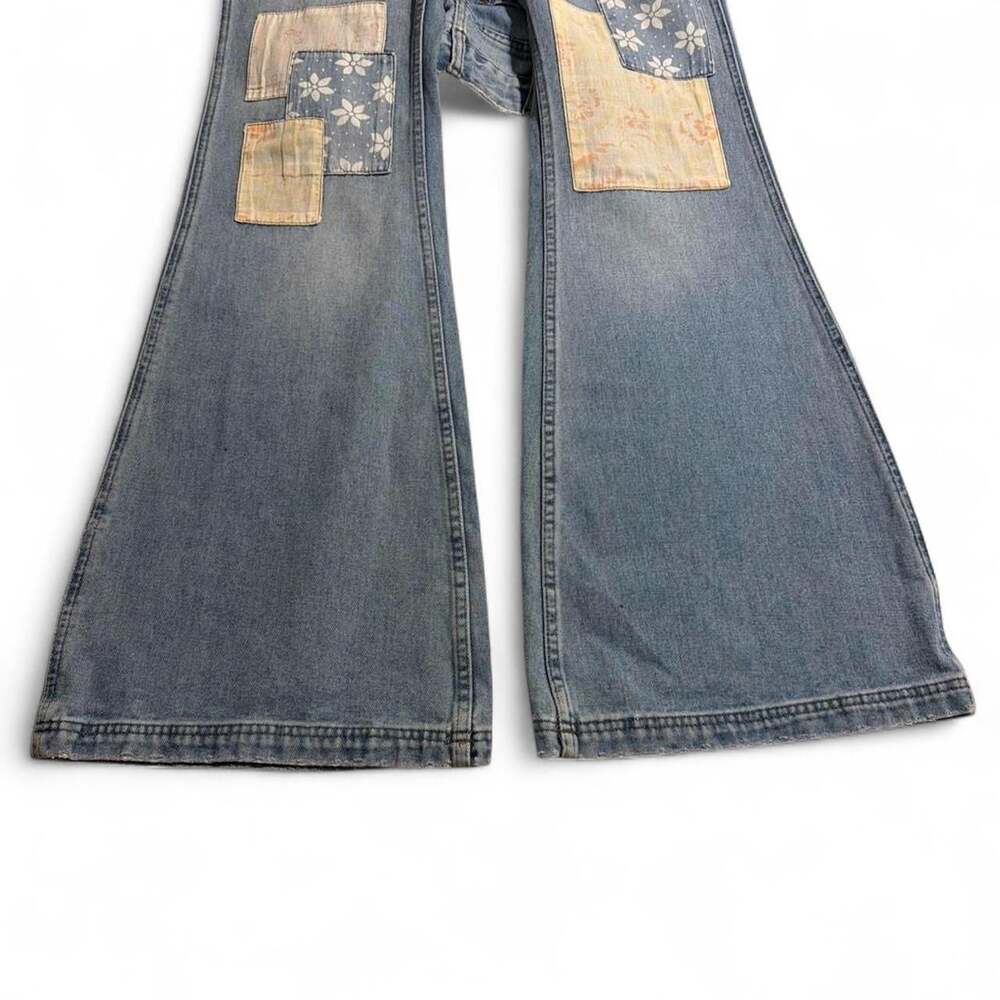 Billabong Wrangler Patchwork Floral Flare Jeans - Picture 5 of 9